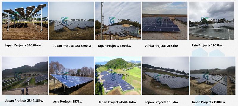 Project installation for ground solar mounting system Project installation for ground solar mounting system