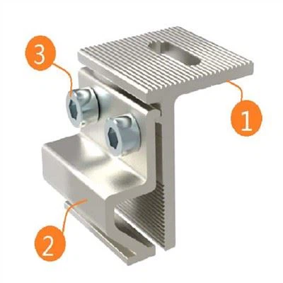 Ayakta Dikişli Metal Çatı İçin Alüminyum Güneş Kelepçesi