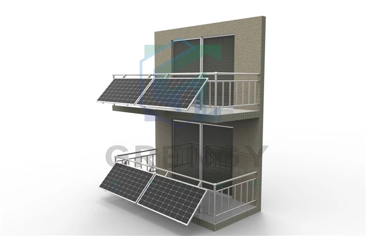 Balcony-Mounted Solar Panel Support Structure factory