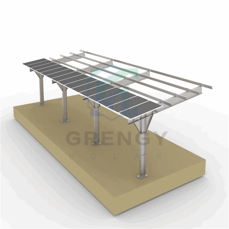 Sıcak daldırılmış galvanizli güneş Carport Mounts|Ticari Otopark Çözümleri