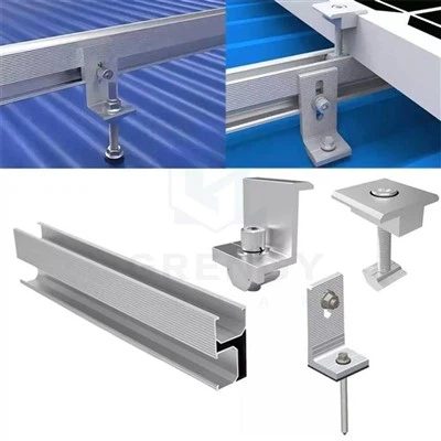 Heavy - Duty L -} metal çatı güneş raf sistemleri için braket