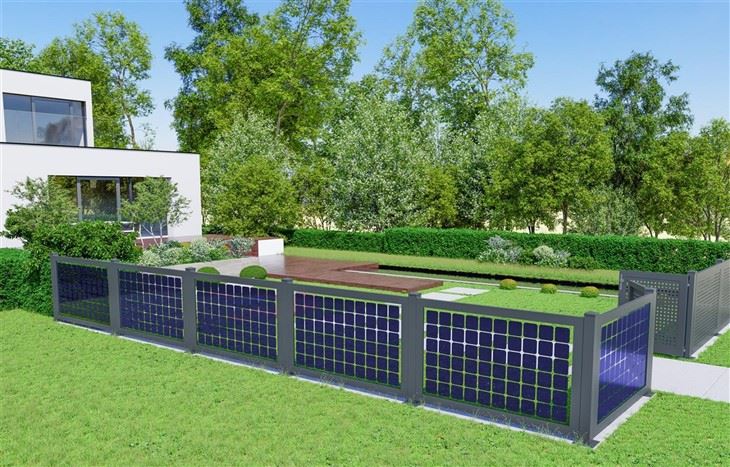 Solar Fence Mounting Structure